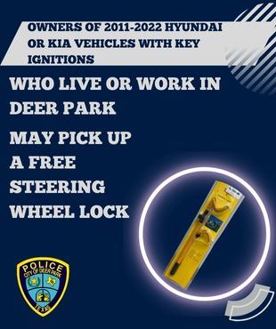 Picture of a steering wheel lock with text on this post.