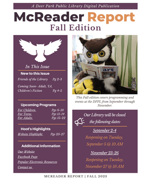 McReader Report Fall Cover