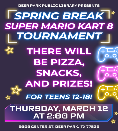 Spring Break Gaming Tournament Teens 2026