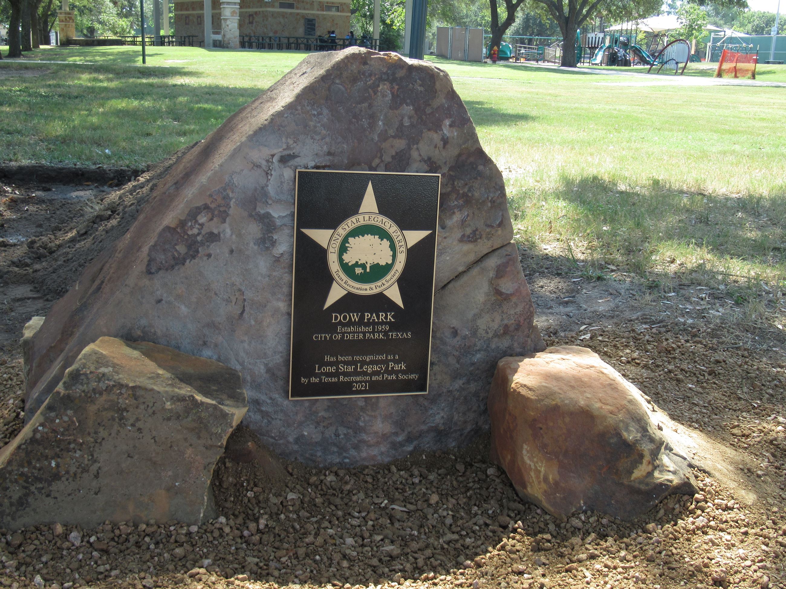 Dow Park Award Plaque